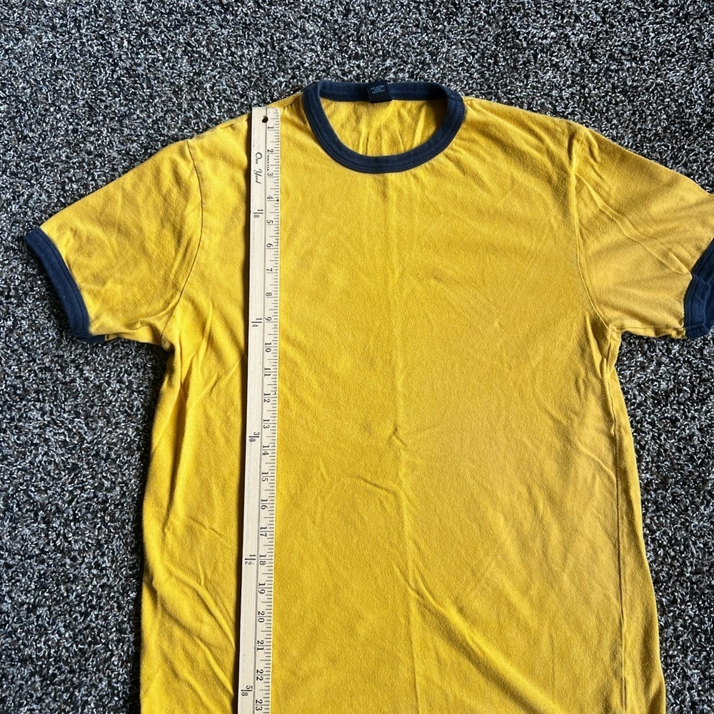 GAP Mustard Tee with Navy trim - Picture 5 of 7